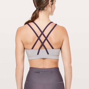 Dark chrome/ cyber lululemon energy bra sz 6